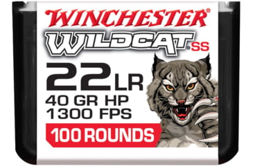 Image of Winchester Wildcat Dynapoint Super Speed .22 Long Rifle 40 Grain Rimfire Ammo, 100 Rounds, WW22LRSSD