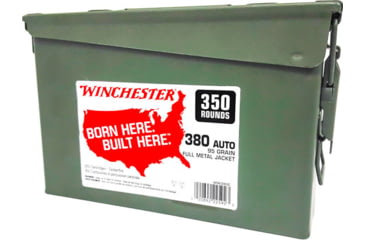 Image of Winchester Win Ammo .380acp case Of 2 95gr. Fmj-rn Ammo Can 2/350pks