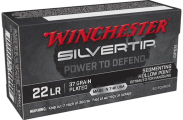 Image of Winchester Win Ammo Silvertip .22lr 37 gr. Hp Silvertip 50-pack, W22LRST