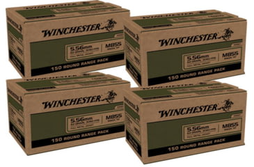 Image of Winchester Win Ammo Usa 5.56x45 Case Lot 62gr. Green Tip 600rd Case
