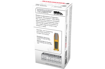 Image of Winchester .38 Special 125 grain Jacketed Flat Point Brass Cased Centerfire Pistol Ammo, 50 Rounds, USA38SP