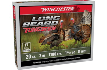 Image of Winchester Long Beard 20 Gauge 1 9/16 oz 3in Shotgun Ammo, #8, 5 Rounds, LBT2038