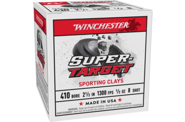 Image of Winchester Super Target .410 Gauge 2 1/2in 1/2oz Shotgun Ammo, #8, 25 Rounds, TRGTS418