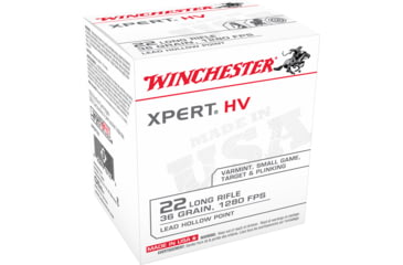 Image of Winchester Xpert .22 Long Rifle 36 grain Copper Plated Hollow Point Rimfire Ammo, 500 Rounds, Xpert22