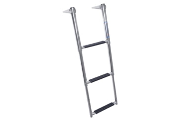 Image of Windline Over Platform Telescoping 3 Step Ladder Stainless Steel Steps, TDL-3X
