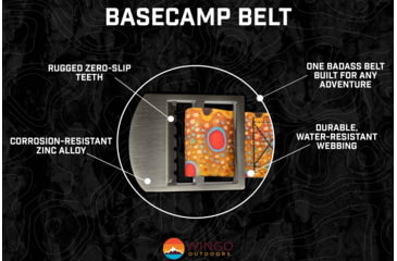 Image of Wingo Outdoors Basecamp Belt, Brown Trout, One Size Fits Most, W-BAS-104-OS