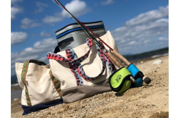 Image of Wingo Outdoors Beach &amp; Boat Fish Skin Tote, Brook Trout, 20 inW x 15 inH x 12 inD, W-TOT-103-OS