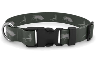 Image of Wingo Outdoors Artisan Dog Collar, Fly Classics, Small/Medium, W-COL-145-SMD