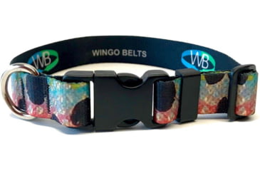Image of Wingo Outdoors Dog Collar, Rainbow Trout, Large/X-Large, W-COL-112-LXL