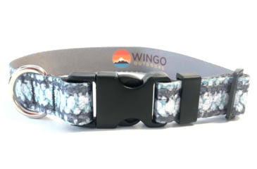 Image of Wingo Outdoors Dog Collar, Striped Bass, Small/Medium, W-COL-115-SMD