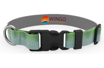 Image of Wingo Outdoors Artisan Dog Collar, Bonefish, Large/XLarge, W-COL-127-LXL