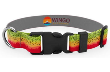 Image of Wingo Outdoors Artisan Dog Collar, Cutthroat Trout, Small/Medium, W-COL-130-SMD