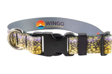 Image of Wingo Outdoors Artisan Dog Collar, Northern Pike, Small/Medium, W-COL-120-SMD