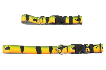 Image of Wingo Outdoors Dog Collars, Peacock Bass, Small/Medium, W-COL-121-SMD