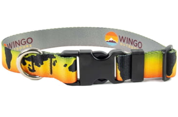 Image of Wingo Outdoors Artisan Dog Collar, Peacock Bass, Small/Medium, W-COL-121-SMD