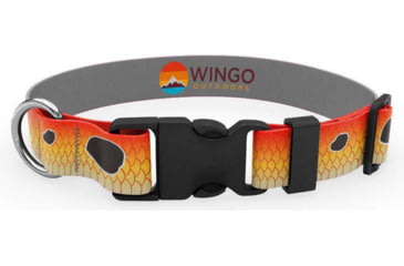 Image of Wingo Outdoors Artisan Dog Collar, Redfish, Large/XLarge, W-COL-128-LXL