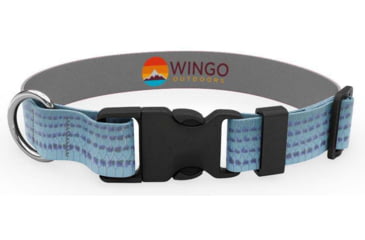 Image of Wingo Outdoors Artisan Dog Collar, Striped Bass, Small/Medium, W-COL-129-SMD