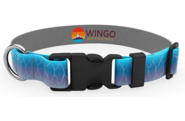 Image of Wingo Outdoors Artisan Dog Collar, Tarpon, Small/Medium, W-COL-126-SMD