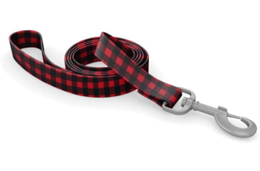 Image of Wingo Outdoors Dog Leash, Buffalo Check Red, W-LEA-138-6FT