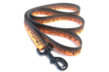 Image of Wingo Outdoors Dog Leash - RepYourWater, Brown Trout, 6 foot length, W-LEA-504-6FT