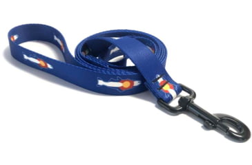 Image of Wingo Outdoors Dog Leash - RepYourWater, CO Flag Trout, 6 foot length, W-LEA-505-6FT