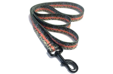 Image of Wingo Outdoors Dog Leash - RepYourWater, Rainbow Trout, 6 foot length, W-LEA-509-6FT