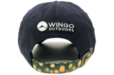 Image of Wingo Outdoors Fish Skin Backstrap Hat, Brook Trout, One Size Fits Most, W-HAT-103-BAC