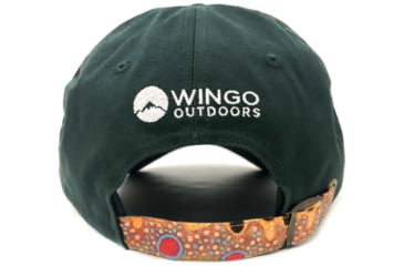 Image of Wingo Outdoors Fish Skin Backstrap Hat, Brown Trout, One Size Fits Most, W-HAT-104-BAC