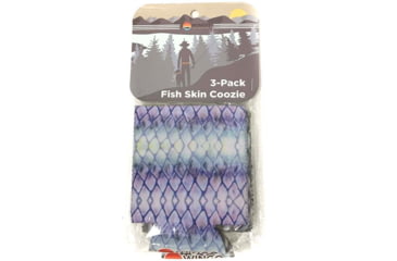 Image of Wingo Outdoors Fish Skin Can Cooler 3-Pack, Bonefish/Mahi Mahi/Tarpon, Standard Can, W-CAN-SAL-3PK
