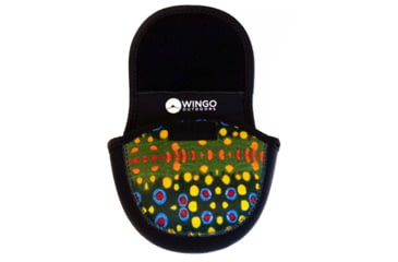 Image of Wingo Outdoors Fish Skin Reel Case, Brook Trout, Large, W-RLC-103-LG