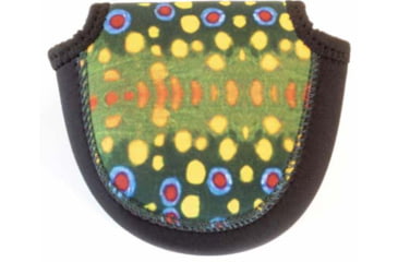 Image of Wingo Outdoors Fish Skin Reel Case, Brook Trout, Small, W-RLC-103-SM