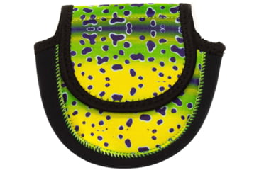 Image of Wingo Outdoors Fish Skin Reel Case, Mahi Mahi, Large, W-RLC-109-LG