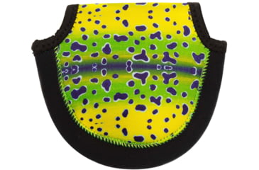 Image of Wingo Outdoors Fish Skin Reel Case, Mahi Mahi, Large, W-RLC-109-LG