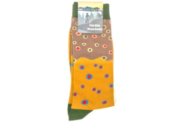 Image of Wingo Outdoors Fish Skin Socks - Mens, Brown Trout, Size 8-13, W-SOC-104-813