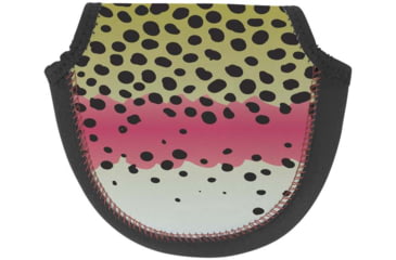 Image of Wingo Outdoors Fly Reel Case, Rainbow Trout, Large, W-RLC-124-LG