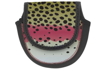 Image of Wingo Outdoors Fly Reel Case, Rainbow Trout, Large, W-RLC-124-LG