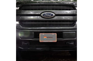 Image of Wingo Outdoors License Plate Frame, Brown Trout, Double Haul, 12 x 7 inches, W-LIC-104-DH