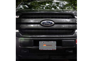 Image of Wingo Outdoors License Plate Frame, Rainbow Trout, Trout Bum, 12 x 7 inches, W-LIC-112-TB