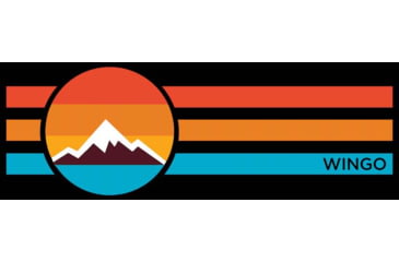 Image of Wingo Outdoors Retro Hoodie - Mens, Black w/ Retro Logo, Medium, W-APP-RLH-BM