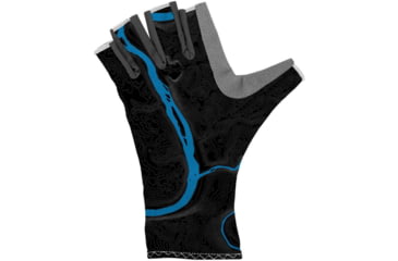 Image of Wingo Outdoors Sun Gloves, River Topo, Small/Medium, W-CGL-409-SMD