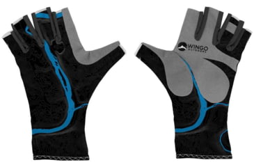 Image of Wingo Outdoors Sun Gloves, River Topo, Small/Medium, W-CGL-409-SMD