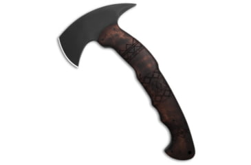 Image of Winkler Knives RnD Compact Axe, Black, Wood, Brown Handle, Tribal Maple w/ Kydex Carrier, Brown/Black, 10.75 inch, BHQ-191006