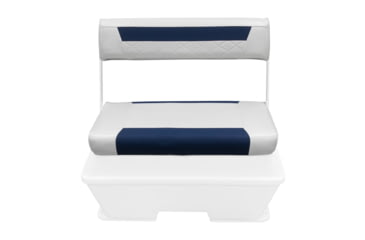 Image of Wise 70 Qt/62 Qt Swingback Cooler Back Rest/Seat Cushion Set, Brite White/Mariner Blue, Medium, 8WD156-BS-1904
