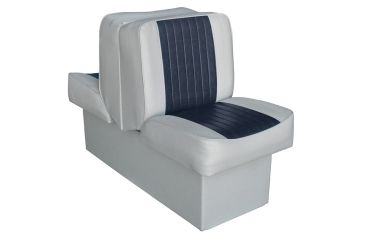 Image of Wise Deluxe Lounge Seat w/ 10'' Base, Wise Gray/Wise Navy, Large, 8WD707P-1-660