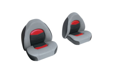 Image of Wise Bass Bucket Seat Kit, Marble/Regal Red/Charcoal, 3303-1881