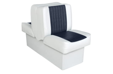 Image of Wise Deluxe Lounge Seat w/ 10'' Base, Wise White/Wise Navy, Large, 8WD707P-1-924