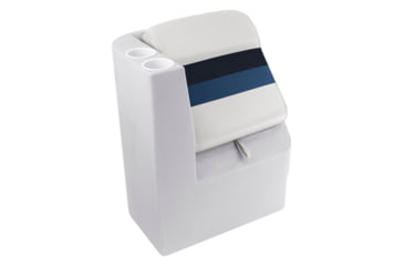 Image of Wise Deluxe Pontoon Lean Back Recliner - Left, White/Navy/Blue, Large, 8WD1305L-1008