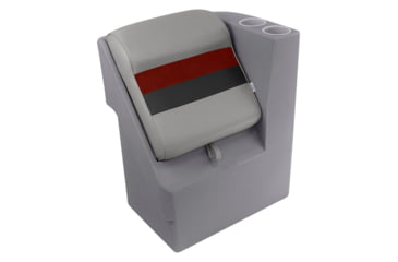 Image of Wise Deluxe Pontoon Lean Back Recliner - Right, Grey/Red/Charcoal, Large, 8WD1305R-1012