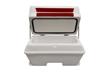 Image of Wise DLX Pontoon 70 Qt Swingback Cooler, Brite White/Crimson Red, Large, DLX156-1906