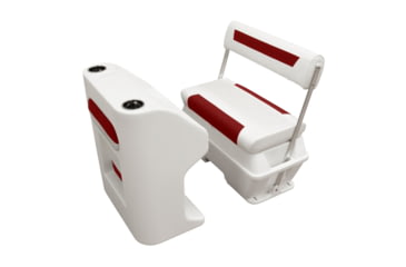 Image of Wise DLX Pontoon 70 Qt Swingback Cooler, Brite White/Crimson Red, Large, DLX156-1906